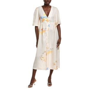 Ipponelli Womens  Midi Shirtdress, Beige